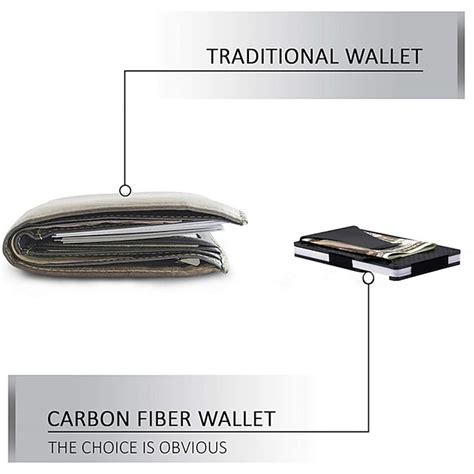 Carbon Fiber Aluminum RFID Money Clip Wallet, Slim Metal Cardholder ...
