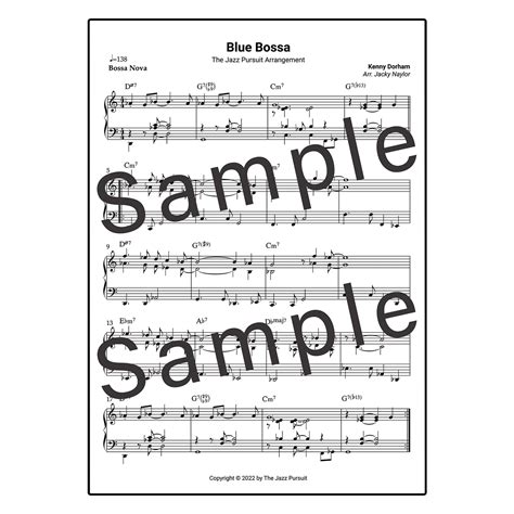 Blue Bossa PDF Handout - The Jazz Pursuit
