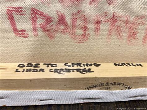 Linda Crabtree Ode to Spring 12"x12" Acrylic Painting | Maxsold