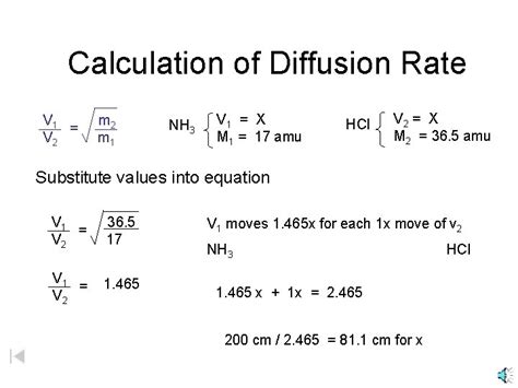 Image result for Diffusion Rate Formula