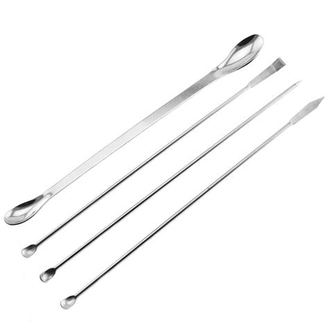 Maxmoral 1 Set Stainless Steel Micro Lab Sampling Scoop Spatulas ...