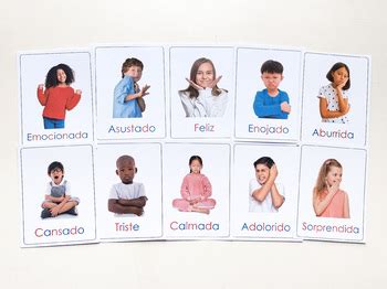 ⭐EMOCIONES Y SENSACIONES⭐ Flashcards en español. by Esquisto Azul ...