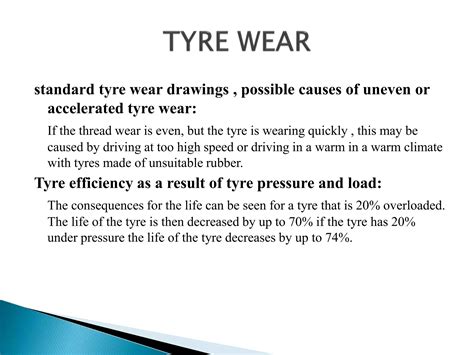characteristics of tyres | PPTX