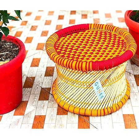 Truvic Handmade Bamboo Cane Muddi/Stool : Amazon.in: Home & Kitchen