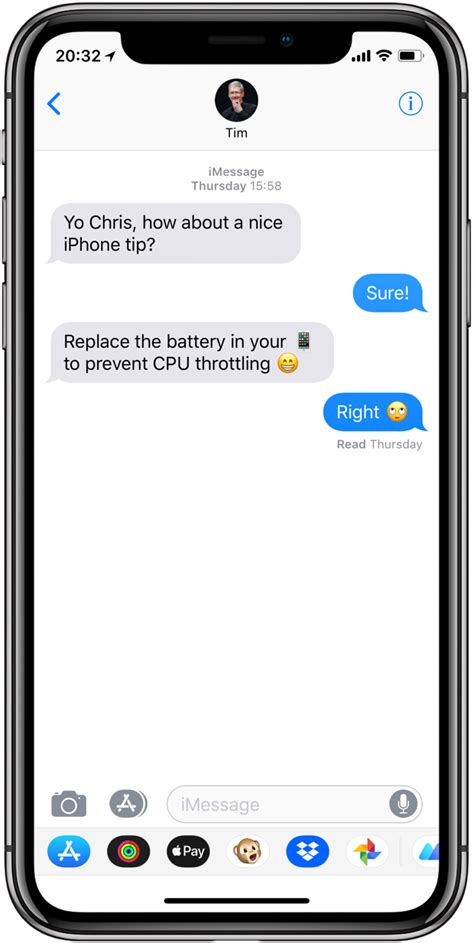 Blank Iphone Text Message Template