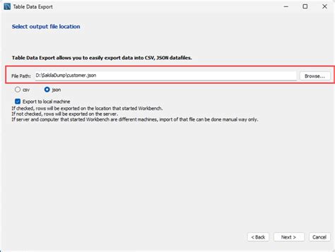 Exporting MySQL Database 的图像结果