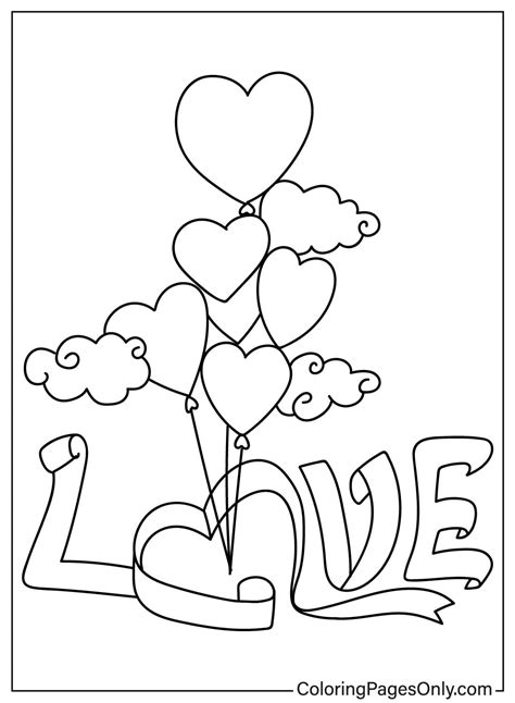 Love Coloring Pages Free Printable