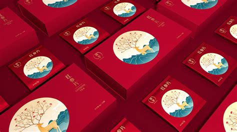 【养生茶盒】产品包装|人参茶品牌包装设计制作，品牌升级 异形盒 其他-汇包装