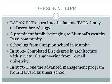 Presentation on ratan tata | PPTX