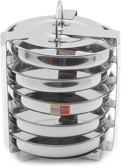 KCL Stainless steel Dhokla/Thatte/Plate Idli Maker - 5Plates Standard ...