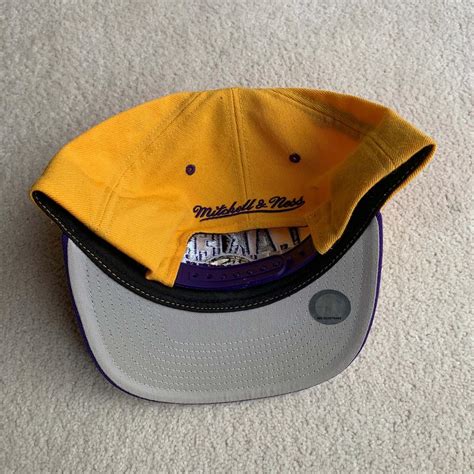 Los Angeles Lakers Cap. Mitchell and Ness. One Size... - Depop