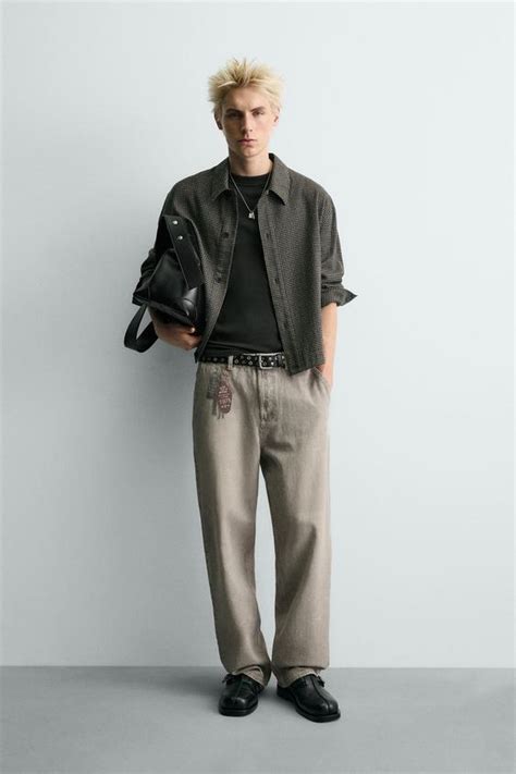 KEYRING PRINT TROUSERS - Ice | ZARA India