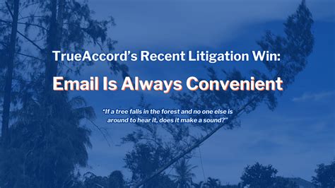 TrueAccord’s Recent Litigation Win: Email Is Always Convenient ...