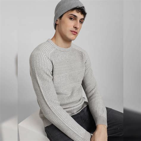 Light Grey Knitted Sweater – swag Workstore
