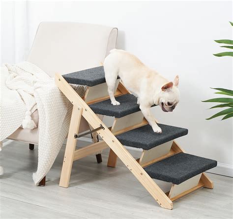 Buy SweetBin Wood Pet Stairs/Pet Steps for All Dogs and Cats - 2-in-1 ...