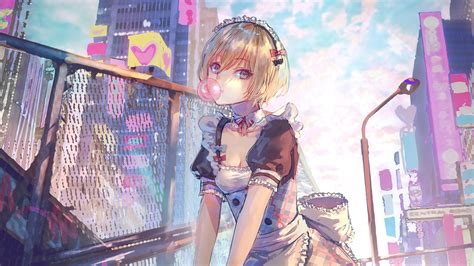 Saboru Maid Anime Girl 4k Wallpaper,HD Anime Wallpapers,4k Wallpapers ...