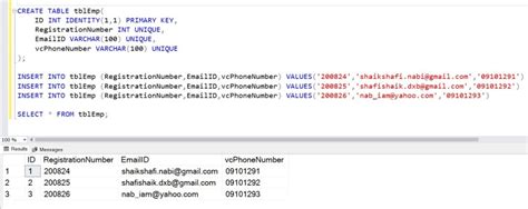 Unique Key 的图像结果
