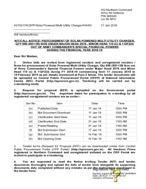 Fillable Online Fillable Online HQ Northern Command PIN 908545 c/o 56 ...