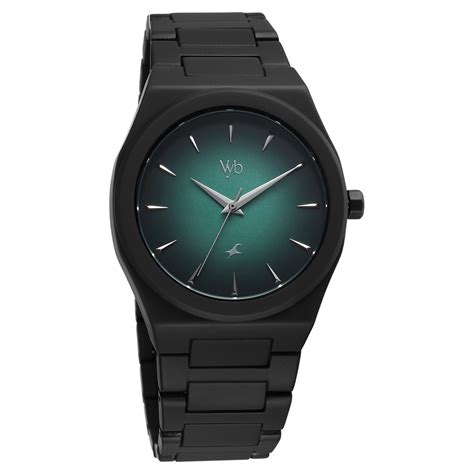 Buy Online Vyb Quest By Fastrack Quartz Analog Green Gradient Dial ...