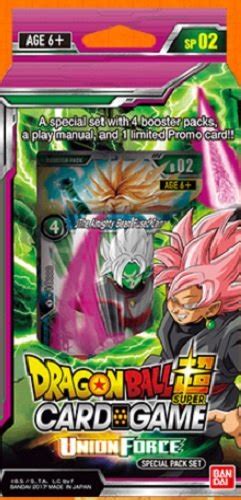 Dragon Ball Z Super Union Force Tcg Special Pack English Card Game (4 ...