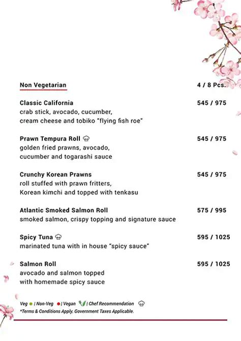 Menu at Yazu - Pan Asian Supper Club, Mumbai