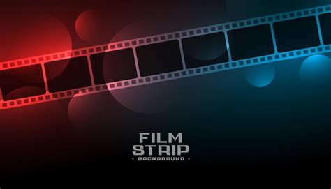 Filmstreifen mit Lichteffekt-Kinohintergrund | Kostenlose Vektor