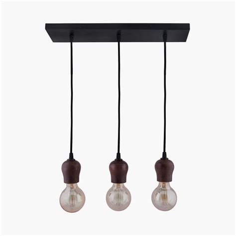 Buy HOMESAKE Mango Wood Cluster Ceiling Lamp from Homesake at just INR ...