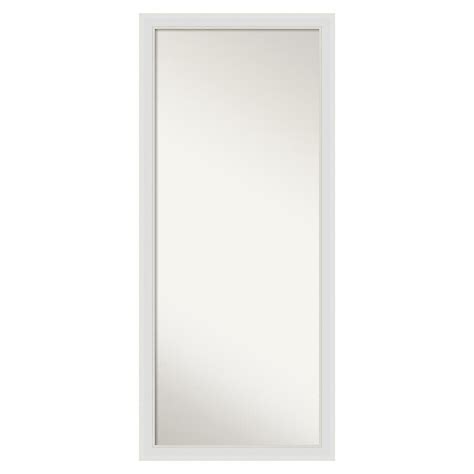 Amanti Art Flair Frame 27.88-in W x 63.88-in H Satin Natural,White ...