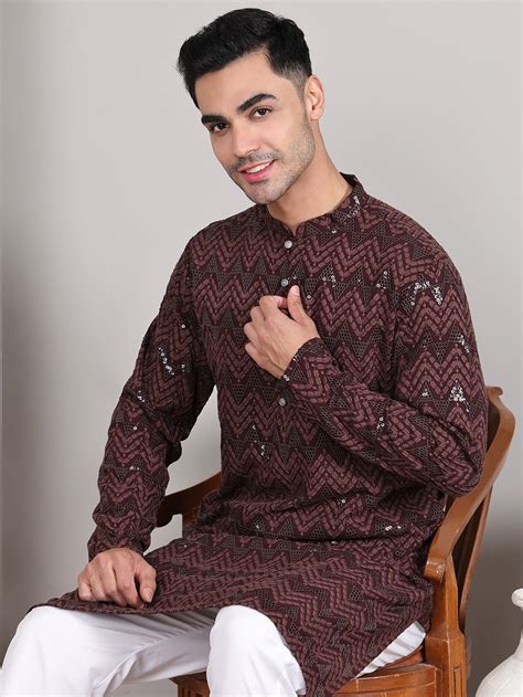 Sequin & Embroidered Kurta with Pyjamas – Jompers
