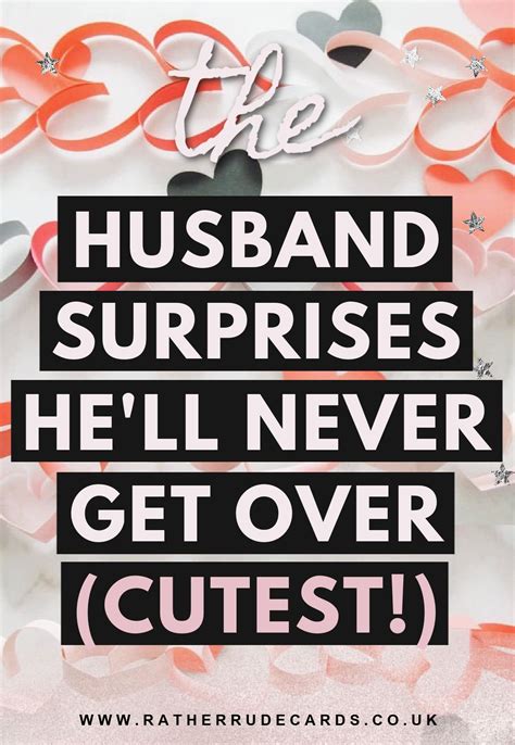 Best DIY romantic husband surprise gifts for him | Surprises for ...