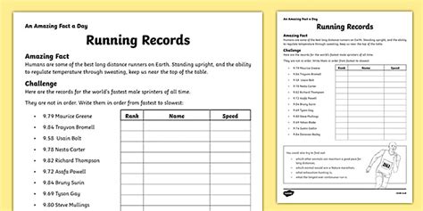 Ordering Decimals Running Records Worksheet / Worksheet, worksheet