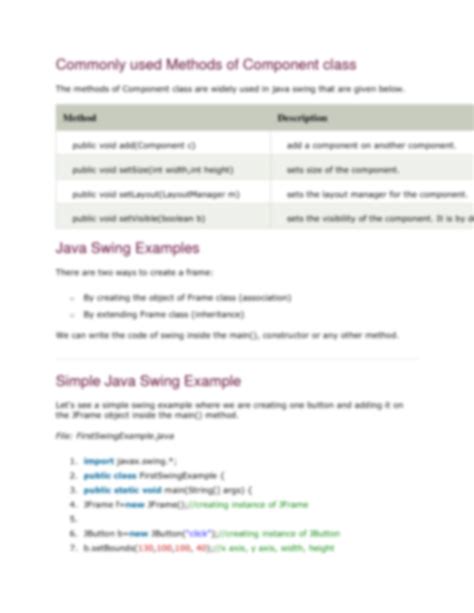 Image result for Java Swing Tutorial