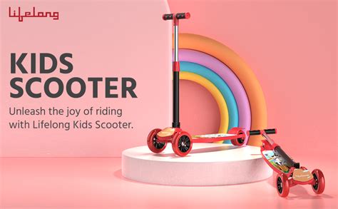 Buy Lifelong Kick Scooter with Adjustable Height - Foldable Scooter ...