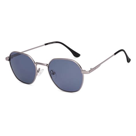 Grey Silver Full Rim Round Vincent Chase Polarized METAL VC S13121 ...