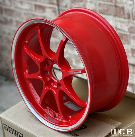 Rays Volk Racing CE28 Club Racer Scholarship Model Wheels 15X7 4X100 +38 / +43 Offset Rising Red
