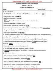 Image result for Chart Work for Computer Science Class 10