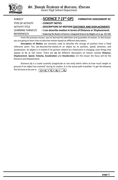 Formative Assessment Examples for Science 的图像结果