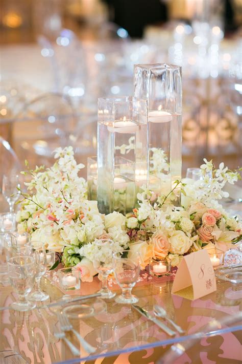 Candlestick Flower Centerpieces