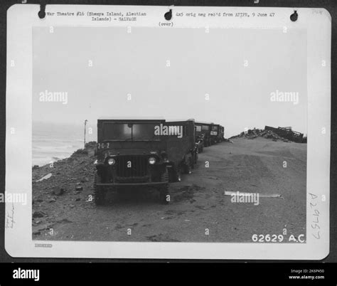 Surplus jeeps on Shemya Island, Aleutian Islands Stock Photo - Alamy