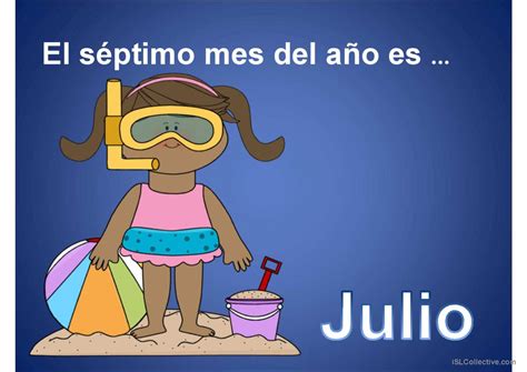 LOS MESES DEL AÑO: English ESL powerpoints