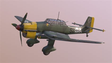 Junkers Ju 87 Stuka - Buy Royalty Free 3D model by Marcus Ryéll (@Ryell ...