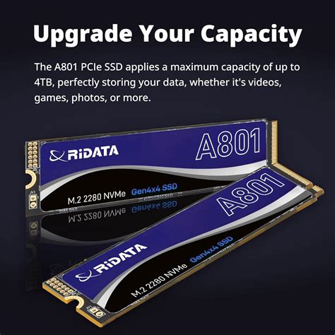Ridata A801 2TB SLC Cache NVMe 1.4 PCIe Gen 4x4 M.2 2280 India | Ubuy