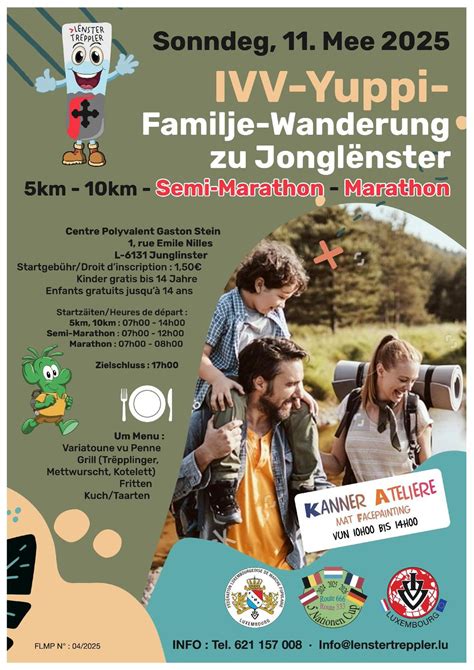 JONGLËNSTER FLMP IVV-Yuppi-Familje-Wanderung - Semi-Marathon - Marathon ...