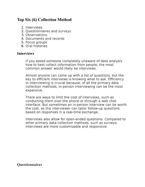 Image result for Data Gathering Procedure Interview Process Proposal Example