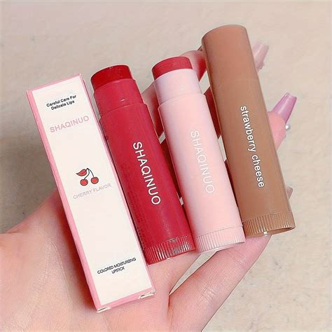 Temu｜Bálsamo labial con color hidratante coreano para labios brillantes ...
