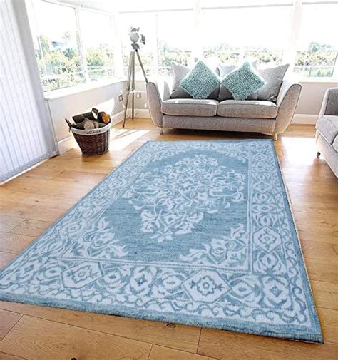 Buy AK Carpets Soft Plain Handmade Woolen Carpets for Living Room Anti ...