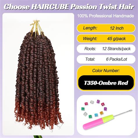 HAIRCUBE Passion Twist Hair 12 Inch Water Wave India | Ubuy