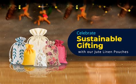 LifeKrafts Jute Potli Gift Bags – Pack of 30 | 20x25 cm Reusable Burlap ...