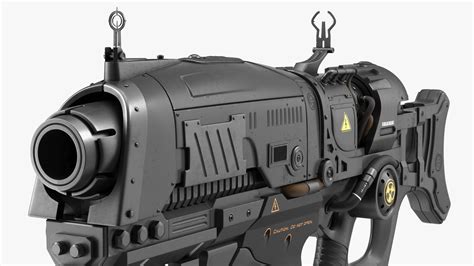 3D model Assault Rifle Concept with Bayonet Black | 3D Molier International