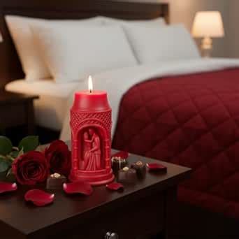 COSMICDIVA Decorative Scented Loving Couple Pillar Candle | Natural Wax ...